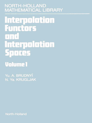 cover image of Interpolation Functors and Interpolation Spaces